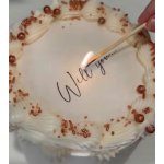 Hořící papír na dort bez popela - Magický papír – bílý, 50×20 cm – Zboží Dáma