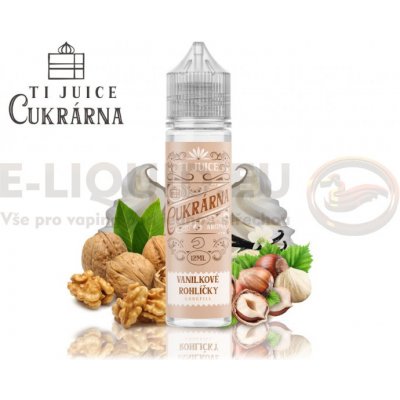 TI Juice Cukrárna Vanilkové Rohlíčky Shake & Vape 12 ml