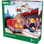 Brio WORLD 33513 Vláčkodráha se soupravou metra a nástupištěm – Zboží Mobilmania
