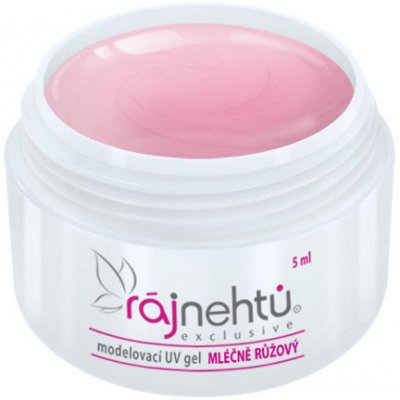 Ráj nehtů UV gel modelovací mléčně růžový 5 ml – Zboží Dáma