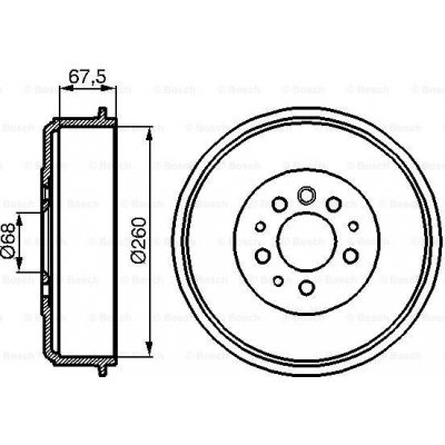 BOSCH Brzdový buben 0 986 477 046 – Zbozi.Blesk.cz