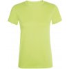 Dámská Trička Factory Price Klasické dámské tričko s krátkým rukávem limetkově zelená