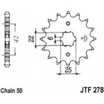 JT Sprockets JTF 278-17 – Zboží Mobilmania