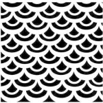 Šablona 6"x6" Fish Scales mini – Zboží Dáma