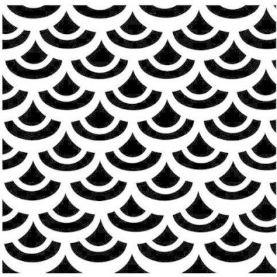Šablona 6"x6" Fish Scales mini – Zboží Dáma