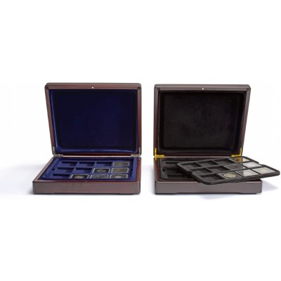 LEUCHTTURM Plato pro box Mazzola na 12 kapslí na mince Quadrum Černá – Zboží Mobilmania