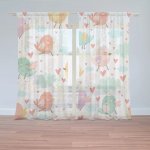 Sablio Záclony Oblak s ptáčky: 2ks 150x250cm – Hledejceny.cz