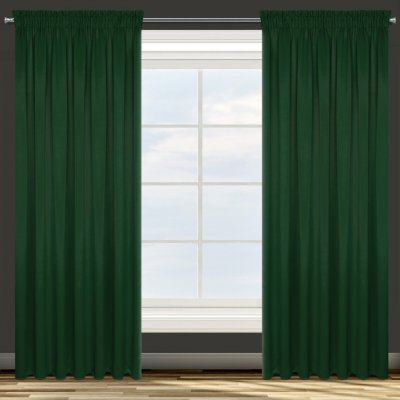 Design 91 ZATEMŇOVACÍ ZÁVĚS NA PÁSCE PARISA 135X270 CM TMAVĚZELENÁ – Zboží Dáma