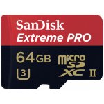 SanDisk microSDXC Extreme Pro UHS-II 64 GB + USB čtečka SDSQXPJ-064G-GN6M3 – Hledejceny.cz