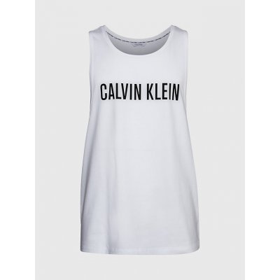 Calvin Klein pánské plážové tílko KM0KM00837 YCD bílá – Zboží Mobilmania