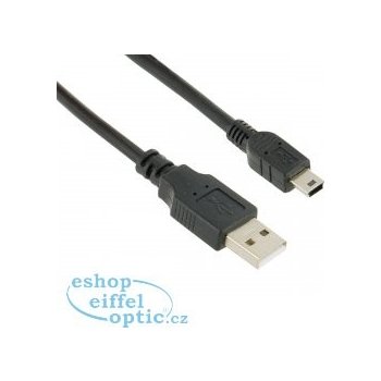 4World 07882 USB 2.0 AM / BM mini, 1,8m, černý