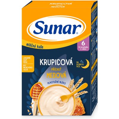 Sunar mléčná kaše Krupicová medová 210 g – Hledejceny.cz