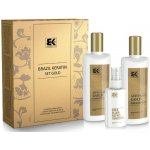 BK Brazil Keratin Gold šampon 300 ml + kondicionér 300 ml + olej / sérum 100 ml dárková sada – Zbozi.Blesk.cz