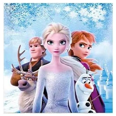 Cakesicq papírové ubrousky Frozen 33x33cm 10ks – Sleviste.cz