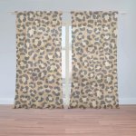 Záclony Gepardí vzor: 2 ks - 150x250 cm - Sablio – Hledejceny.cz