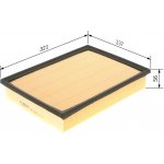 Vzduchový filtr BOSCH F 026 400 303 (F026400303) – Hledejceny.cz