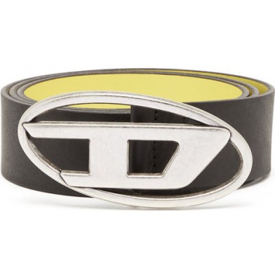 Diesel opasek OVAL D LOGO REV B-1DR REV belt černá