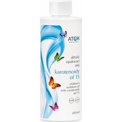 Original Atok Baby opalovací olej s karotenoidy SPF15 200 ml – Hledejceny.cz