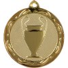 Sportovní medaile Designová kovová medaile Trofej Zlatá 3,2 cm