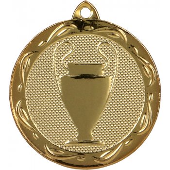 Designová kovová medaile Trofej Zlatá 3,2 cm