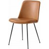 Jídelní židle &Tradition Rely HW9 black / brown leather