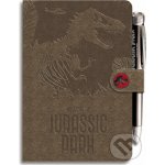 CurePink Poznámkový blok se svítící propiskou Jurassic Park Jurský park T Rex A5 14,8 x 21,0 cm CBA5003 – Hledejceny.cz