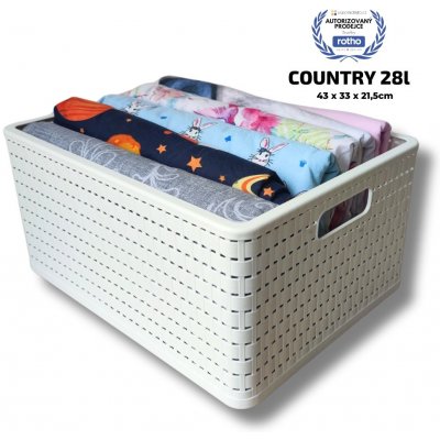 Rotho úložný box Country A5 /6L bílá – Hledejceny.cz