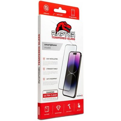 SWISSTEN Raptor Diamond Ultra Clear 3D temperované sklo Xiaomi Redmi Note 12 Pro 4G černé 84501804 – Zboží Mobilmania