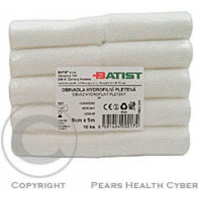 Batist obinadlo hydrofil.pletené nesterilní 8cmx5m/10 ks – Zboží Dáma
