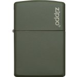 Zippo benzínový Mat Green te Logo 26093 – Hledejceny.cz