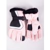 Yoclub dámské zimní lyžařské rukavice REN-0259K-A150 pink
