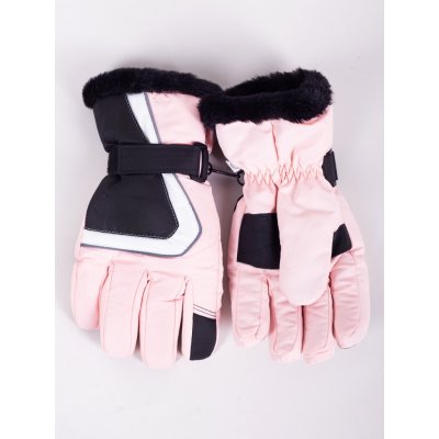Yoclub dámské zimní lyžařské rukavice REN-0259K-A150 pink – Sleviste.cz