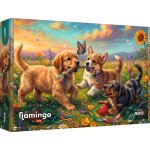 TREFL Flamingo Hravá štěňátka 400 dílků – Zboží Dáma