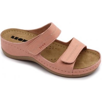 Leon 907 dámská kožená zdravotní obuv růžová – Hledejceny.cz