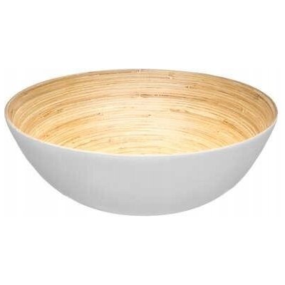 Bambusová mísa na salát 30 cm bílá – Zboží Dáma