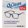 Čisticí ubrousek Q Clean Vlhčené ubrousky na čištění brýlí 52 ks