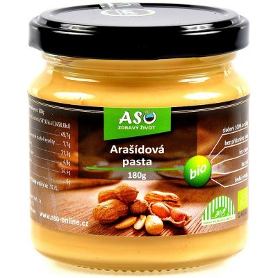 ASO Zdravý život Arašídová Pasta Bio 180 g