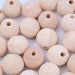 Pro Háčkování Dřevěný korálek Ø 30 mm – Zboží Dáma