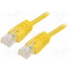 síťový kabel Gembird PP12-1.5M/Y Patch RJ45, cat. 5e, UTP, 1,5m, žlutý