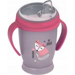 LOVI hrníček 360 Junior s úchyty Indian růžový 250 ml – Zboží Mobilmania
