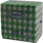 ubrousky 100ks 1V káro zelené 33x33cm – Zboží Dáma