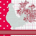 PAW ubrousky L Kitchen Rooster Red 33X33cm – Zboží Dáma