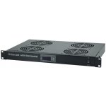 Ventilační jednotka XtendLan SFAN1U4T-B-EK Ventilační jednotka, výška 1U, pro rozvaděče hloubky 350 mm, 4x ventilátor s termostatem SFAN1U4T-B-EK – Zboží Živě