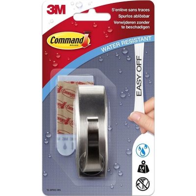 3M Command™ samolepící háček z leštěného hliníku, nosnost 1400 g – Zboží Dáma