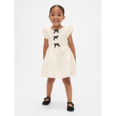 GAP Baby šaty s mašlemi Bílá – Sleviste.cz