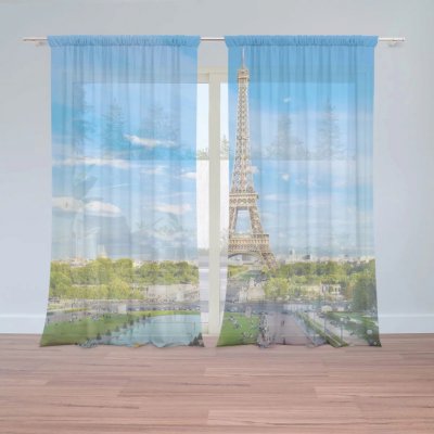Záclony Eiffel Tower 5: 2 ks - 150x250 cm - Sablio – Hledejceny.cz