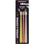 HERBADENT STAR Zubní kartáčky s velmi jemnými vlákny 3 ks – Zboží Mobilmania