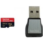 SanDisk microSDXC Extreme Pro UHS-II 64 GB + USB čtečka SDSQXPJ-064G-GN6M3 – Hledejceny.cz