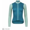 Cyklistický dres Isadore Patchwork Thermal dámský Blue Coral/Creme de Menthe