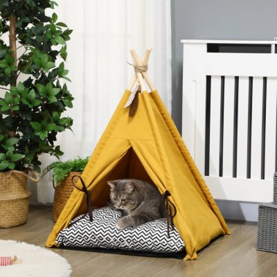 PawHut Pelíšek pro domácí mazlíčky teepee 60 x 60 x 76 cm – Zbozi.Blesk.cz